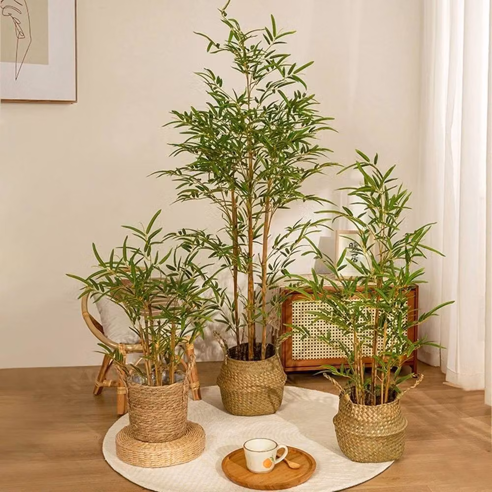 Kelvenix Green Artificial Bamboo Bonsai Tree Faux Potted Plant, Height: 90 cm – 3