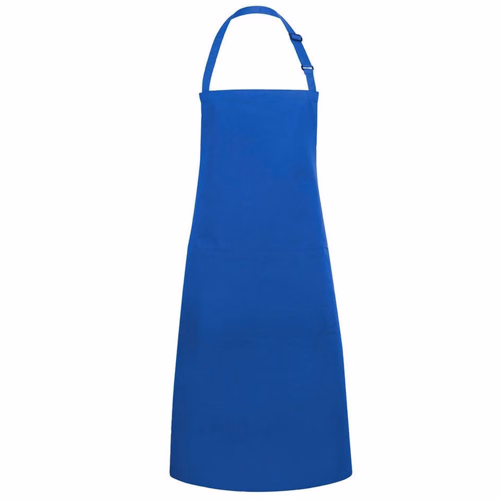 Karlowsky Basic Pocket Buckle Bib Apron in Blue W/H: 75 x 90 cm – 2