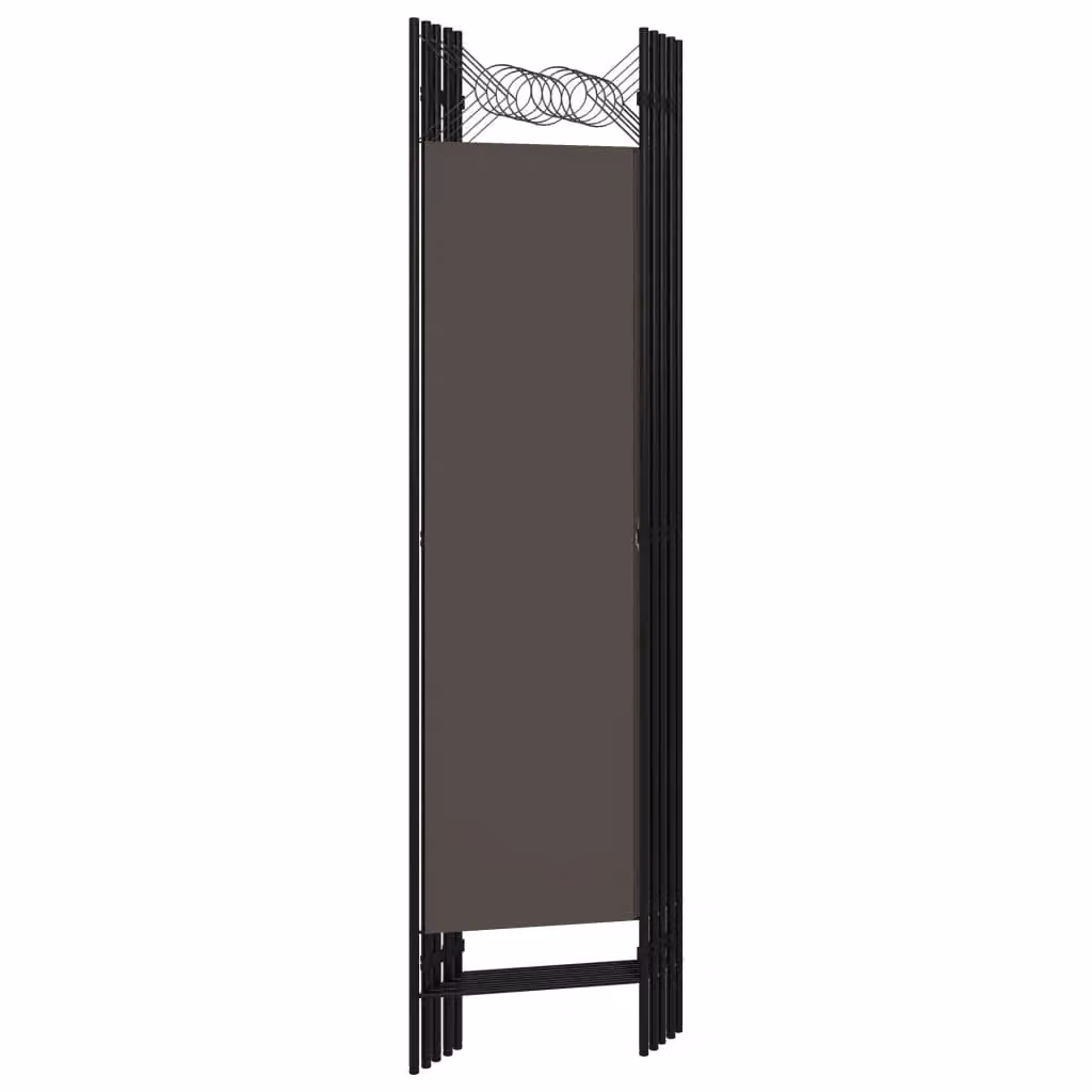 Berkfield Home 5-Panel Geometric Room Divider in Anthracite and Black, W: 200 cm, H: 180 cm – 3