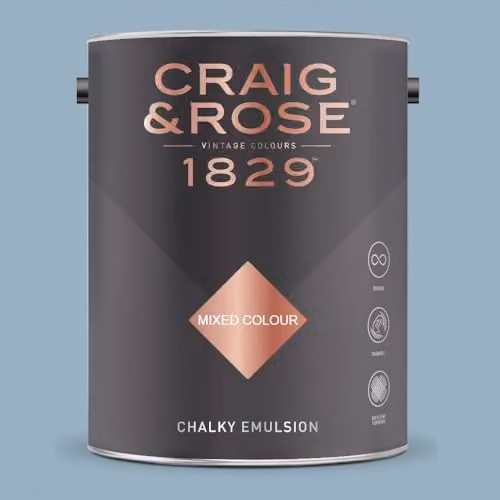 Craig & Rose 1829 Chalky Emulsion Paint in Pompadour, Matt Finish, 5 l