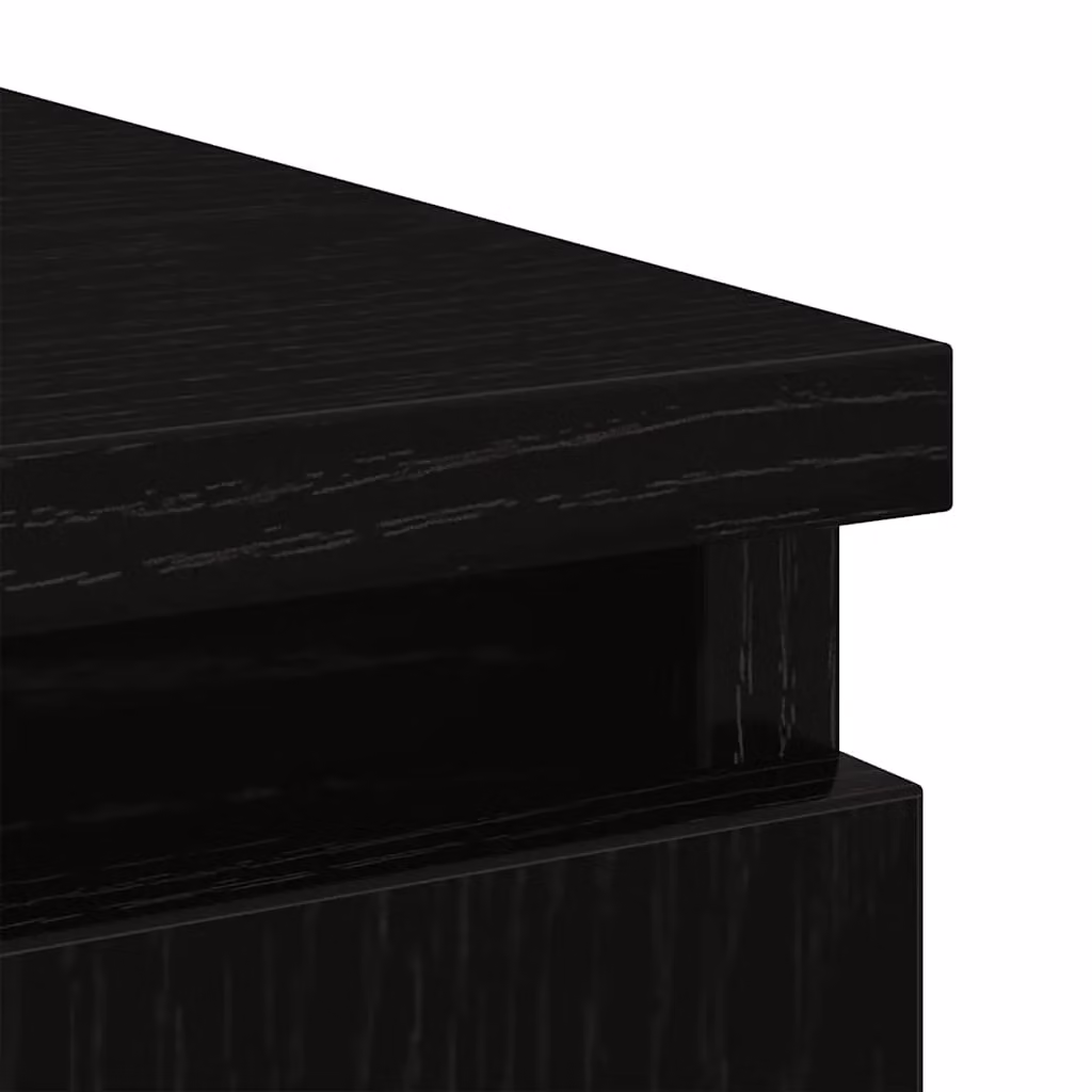 Berkfield Home Modern Sideboard with Drawer in Black Oak, W/D/H: 71 x 35 x 65 cm – 6