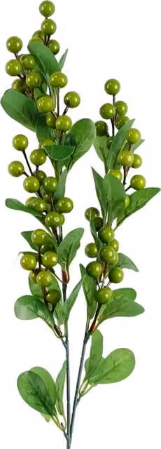 Green Artificial Berry Spray Stems with Leaves, Height: 70 cm