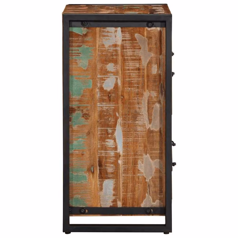 Berkfield Home Multicolour Reclaimed Solid Wood Sideboard W/D/H: 55 x 35 x 70 cm – 3