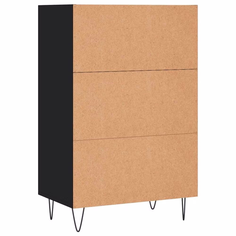 Berkfield Home Modern Black Matt Highboard W/D/H: 57 x 35 x 90 cm – 5