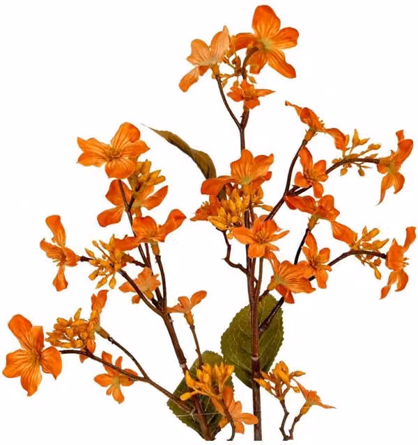 KDMD Orange Vernicia Fordii Spray Faux Autumn Floral Display