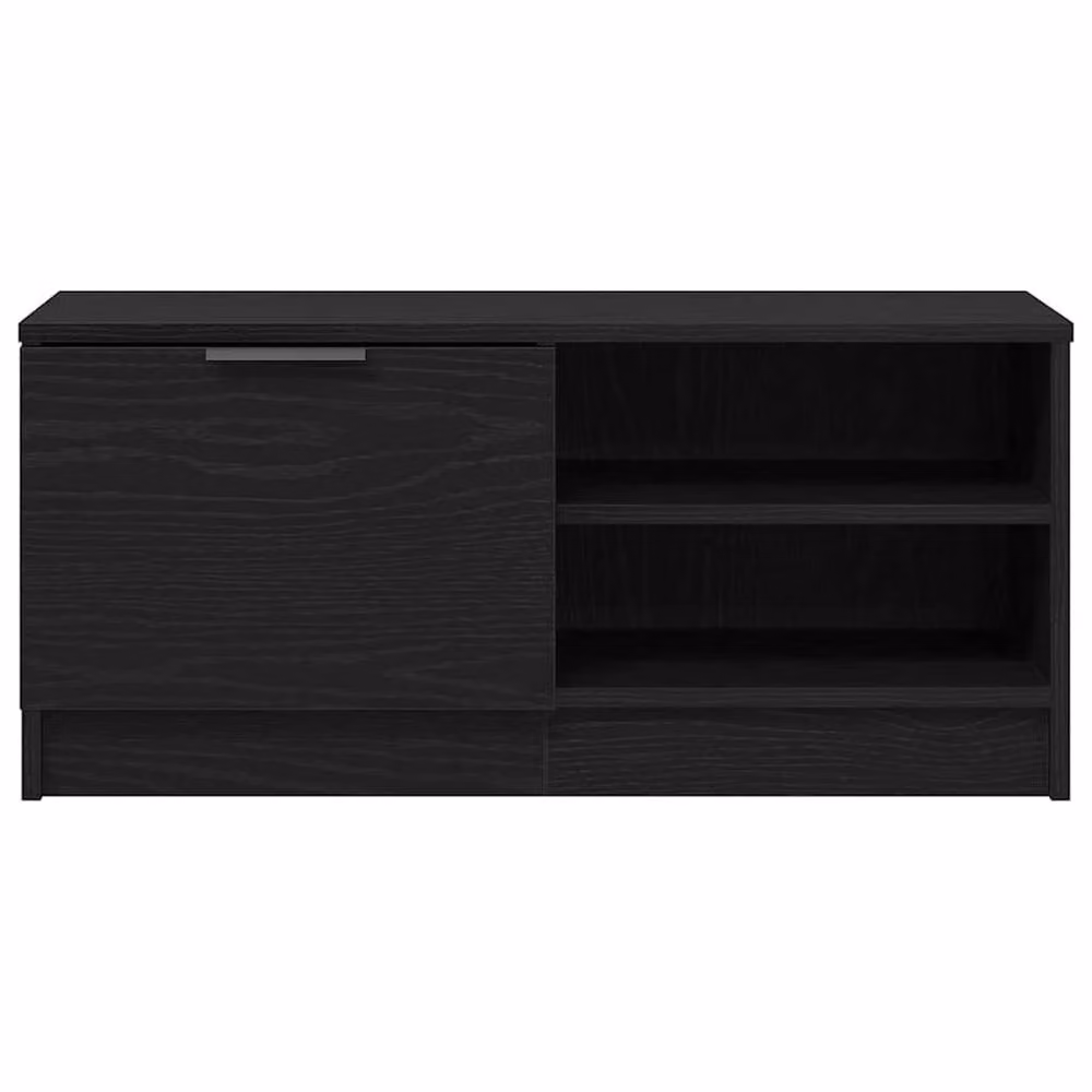 Berkfield Home Modern Black Oak TV Cabinet, W: 80 cm, D: 35 cm, H: 36.5 cm – 4