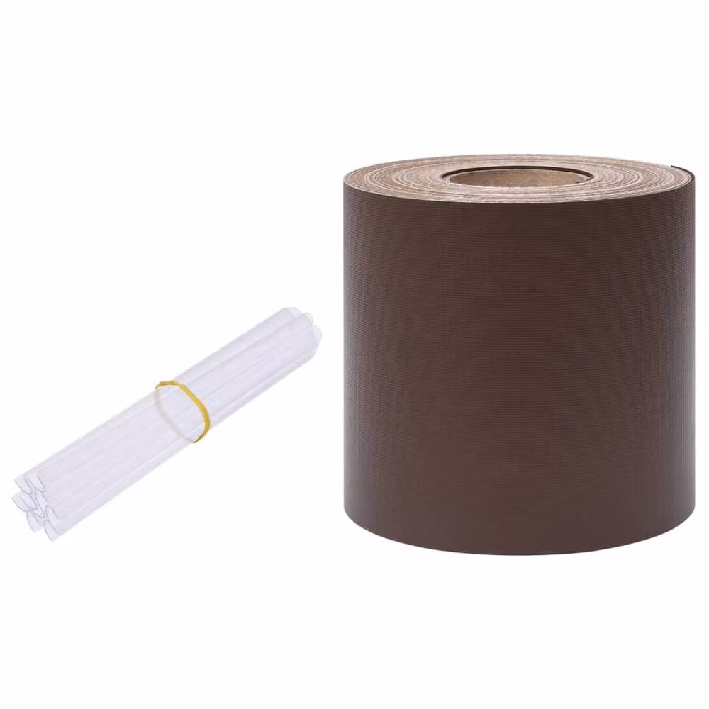 Berkfield Home Garden PVC Privacy Screen in Brown – 2