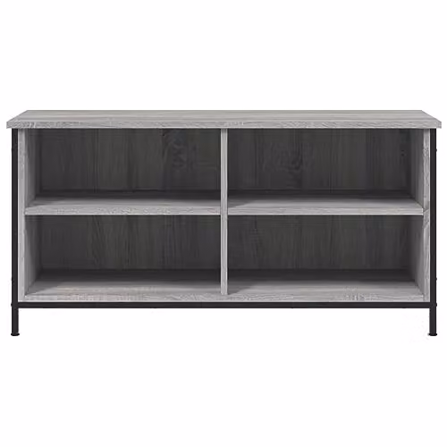 vidaXL Industrial Style TV Cabinet in Brown Oak with Open Compartments, Made of Wood and Metal – 2