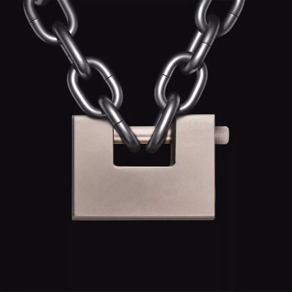 Kelvenix Heavy Duty Steel Shipping Container Lock in Silver, W: 10000 mm, H: 520 mm, 94 mm Key – 3
