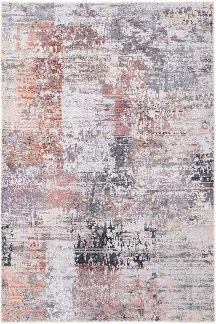 The Rug House Abstract Modern Washable Cotton Rug, Multicolour, W: 300 cm, D: 80 cm