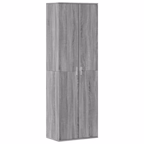 vidaXL Modern Grey Sonoma Highboard in Engineered Wood W/D/H: 60 x 35 x 180 cm – 1