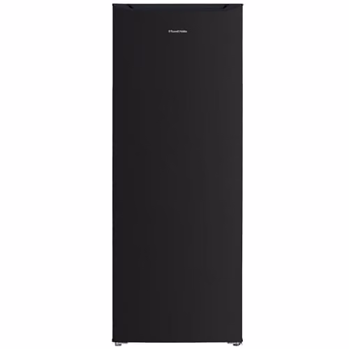 Russell Hobbs Freestanding Larder Fridge Black 242L, W: 55 cm, H: 143 cm, with Glass Shelves and Reversible Door – 1