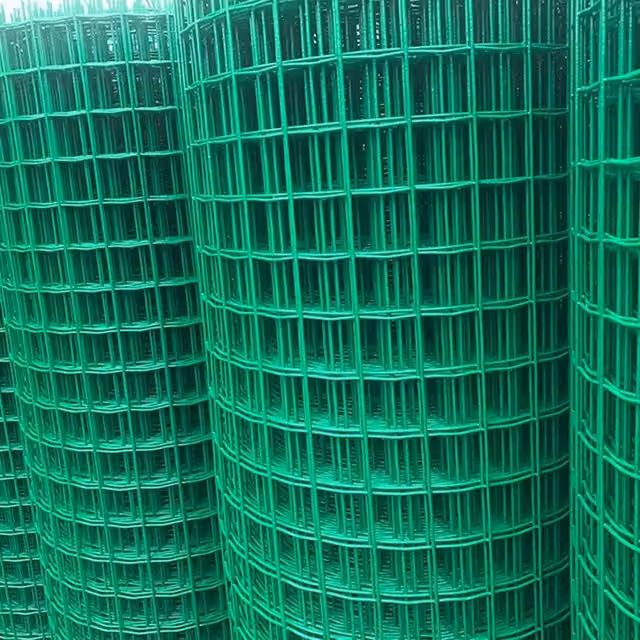 EONLION Green PVC Coated Galvanised Steel Wire Mesh Chicken Coop and Garden Fence, Height: 100 cm, Length: 10 m