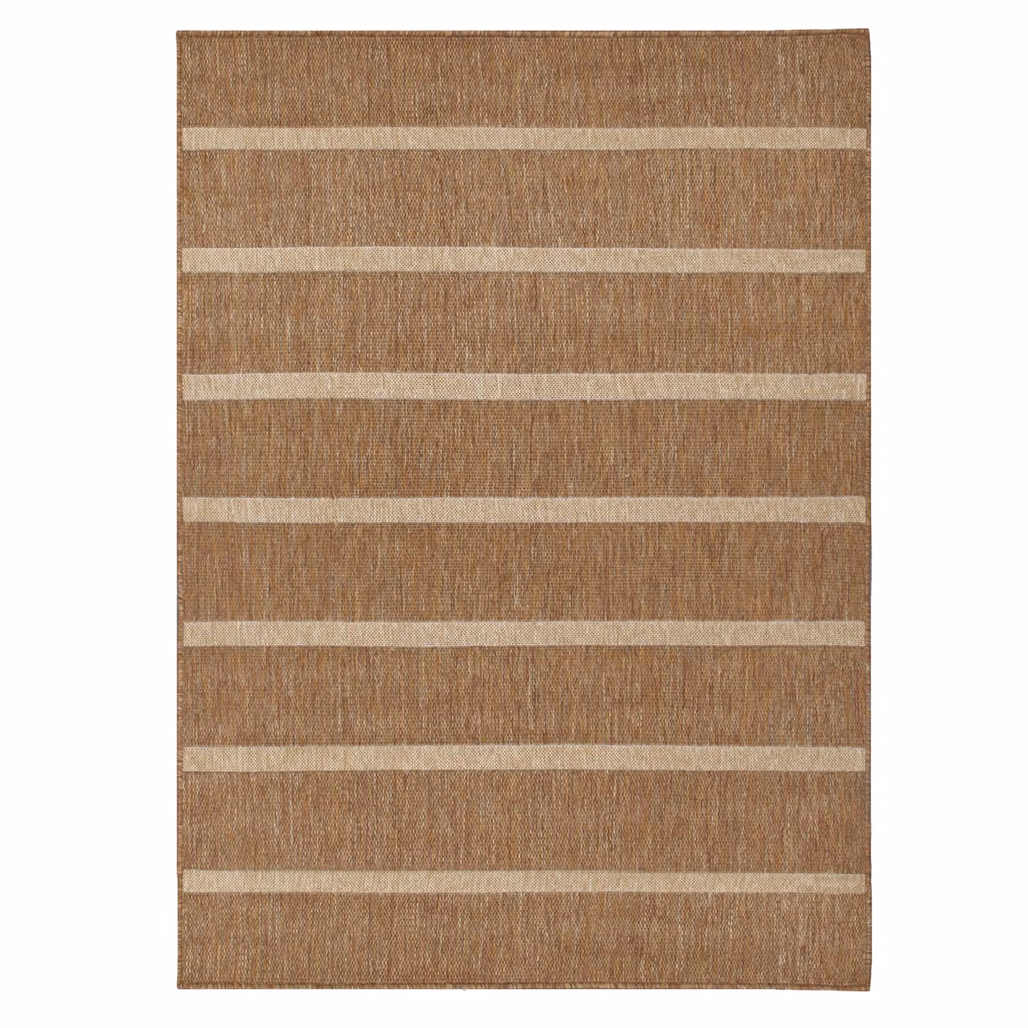 Riva Home Yard Tala Striped Jute Effect Indoor/Outdoor Rug in Beige, W: 120 cm, L: 170 cm – 2