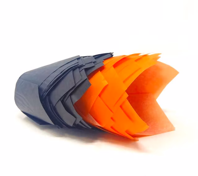 Bakery Direct Halloween Tulip Muffin Wrap Cases, Mixed Pack, Black and Orange, 50 Pack