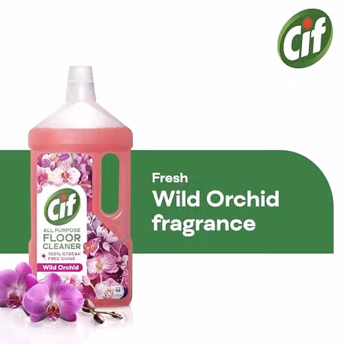 Cif Wild Orchid Floor Cleaner, Pink, 950 ml – 2