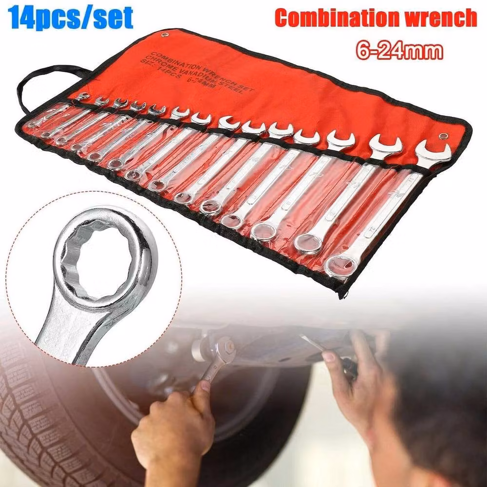 SPETLEK 14-Piece Combination Spanner Wrench Set in Silver – 2