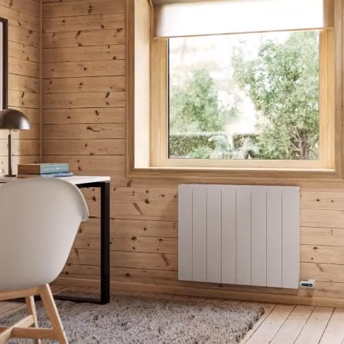 UK Radiators Thetford White Electric Flat Tube Horizontal Designer Radiator 600W H: 60 cm, W: 74.8 cm – 2