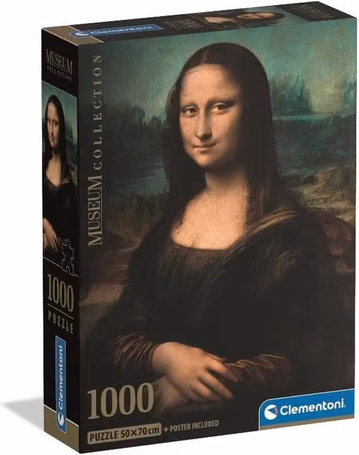 Clementoni Mona Lisa 1000 Piece Jigsaw Puzzle in Multicolour and Black