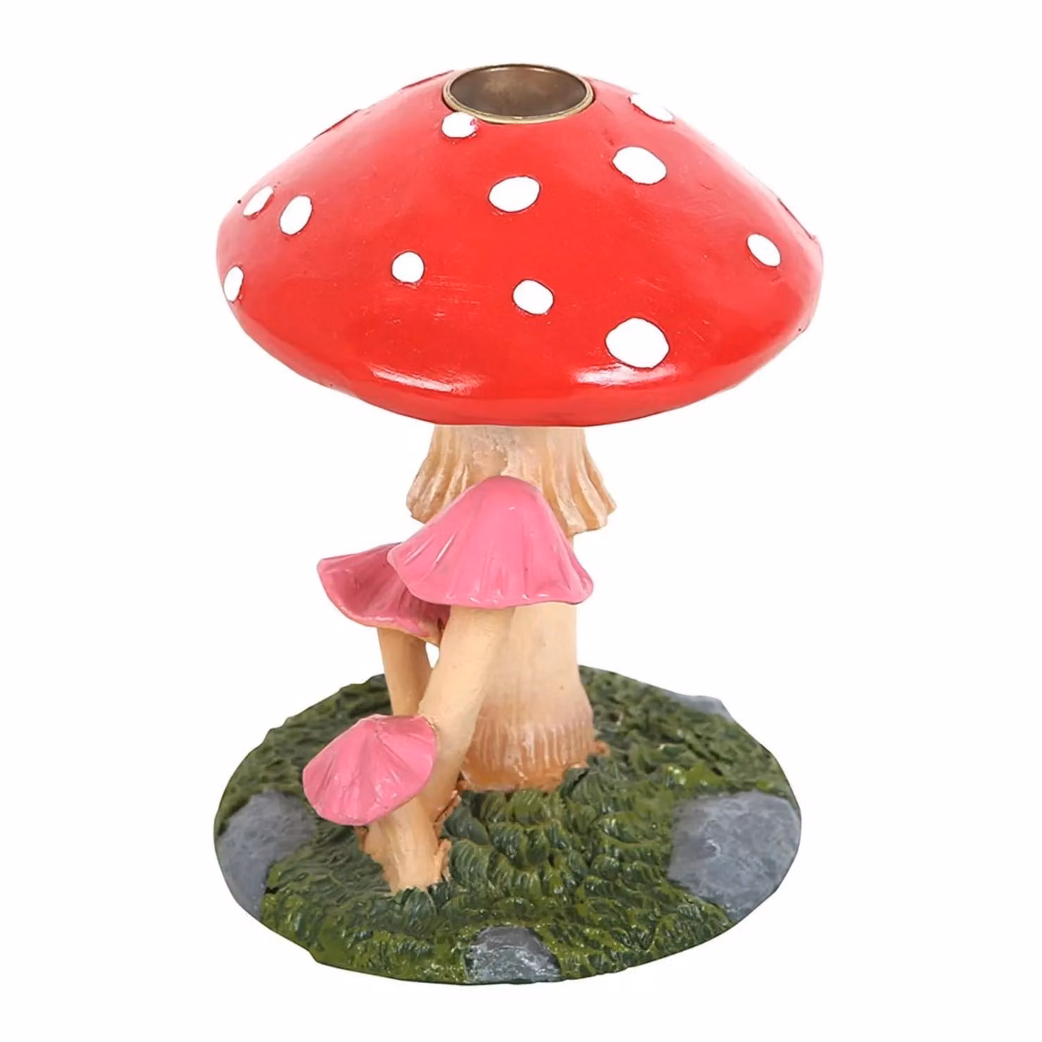 Something Different Mushroom Backflow Incense Burner in Red – 2
