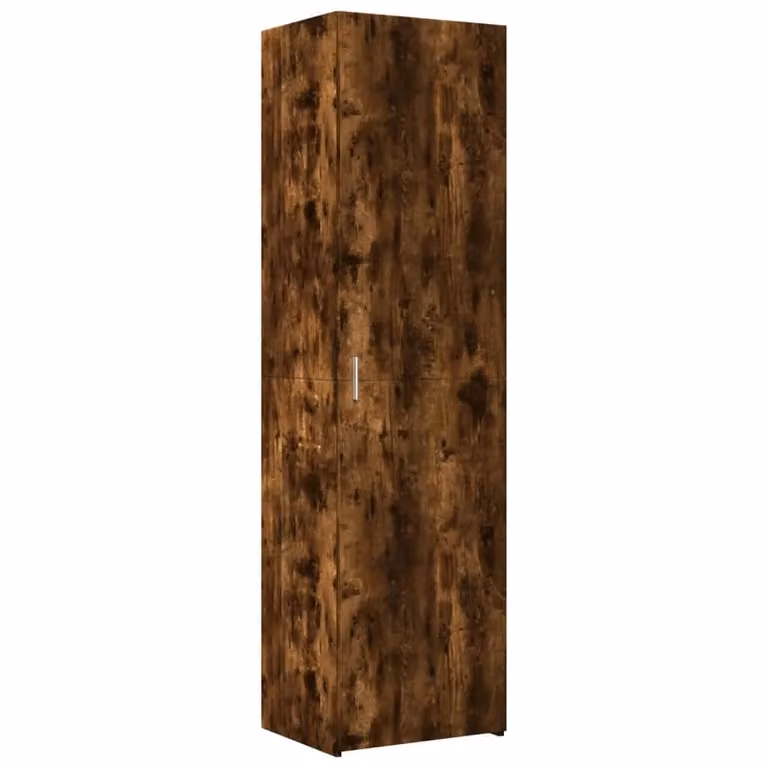 Berkfield Home Smoked Oak Highboard in Brown, W/D/H: 50 x 42.5 x 185 cm