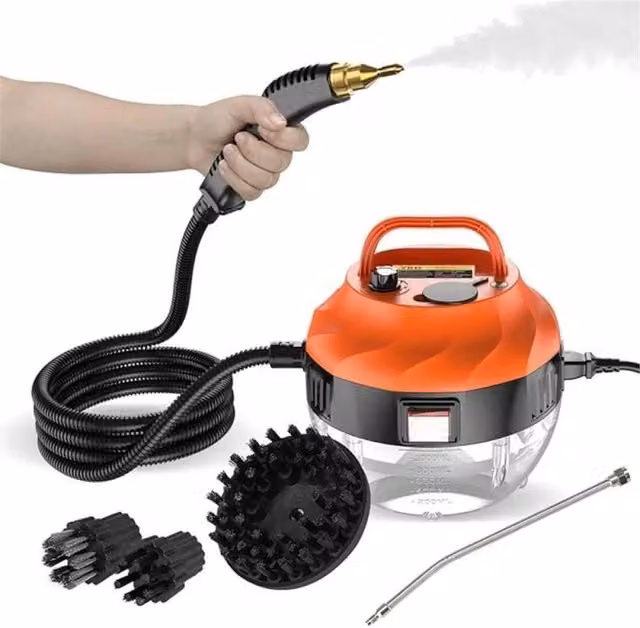NESTLUNE 3800W Portable Handheld Steam Cleaner in Orange – 1
