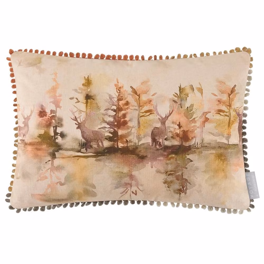 Voyage Maison Wilderness Feather Filled Rectangular Cushion in Purple and Multicolour, W/D/H: 60 x 40 x 40 cm – 2