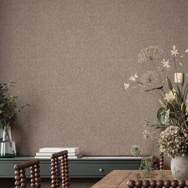 Superfresco Easy Hearthbound Texture Wallpaper in Beige and Yellow