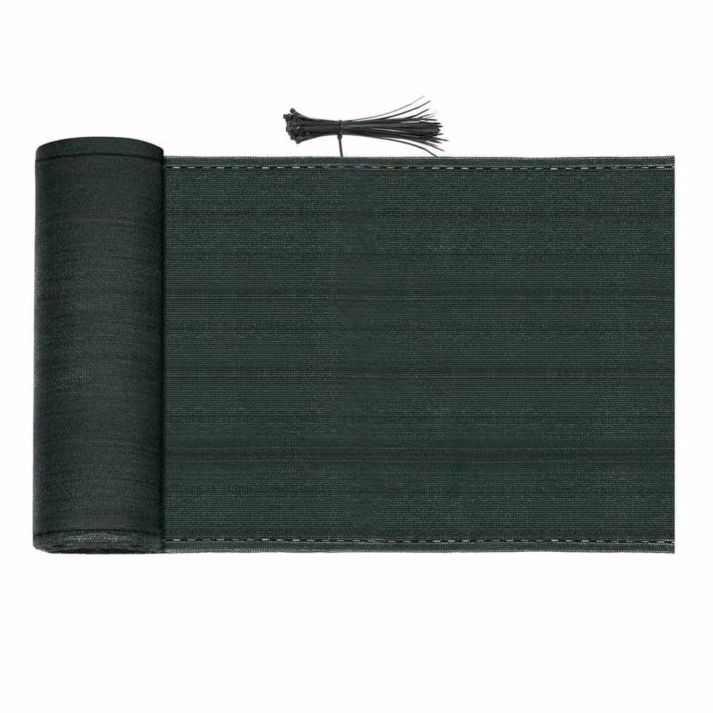 NESTLUNE Green Semi-Transparent Privacy Screen Netting Garden Fencing, W: 120 cm, H: 120 cm – 2