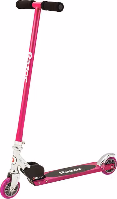 Razor S Sport Foldable Kick Scooter with Brake, Pink