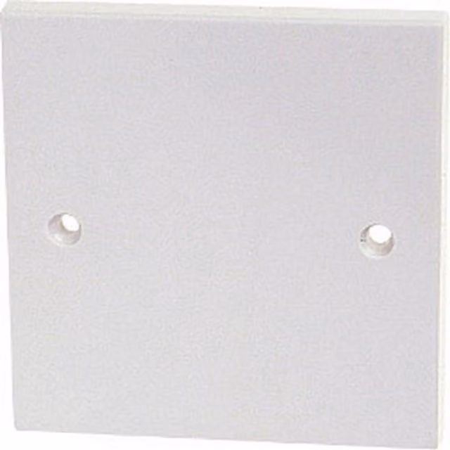 Dencon White Plastic Wall Blanking Plate