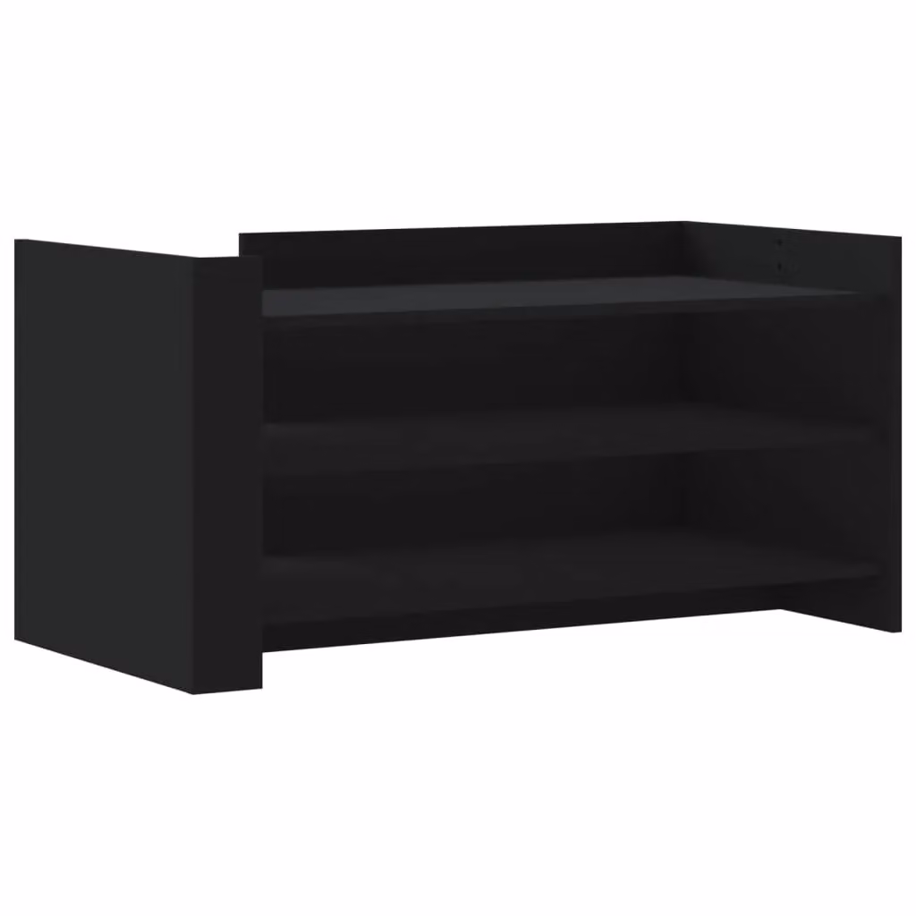 Berkfield Home Black Modern Coffee Table in Engineered Wood W/D/H: 100 x 50 x 50 cm – 2