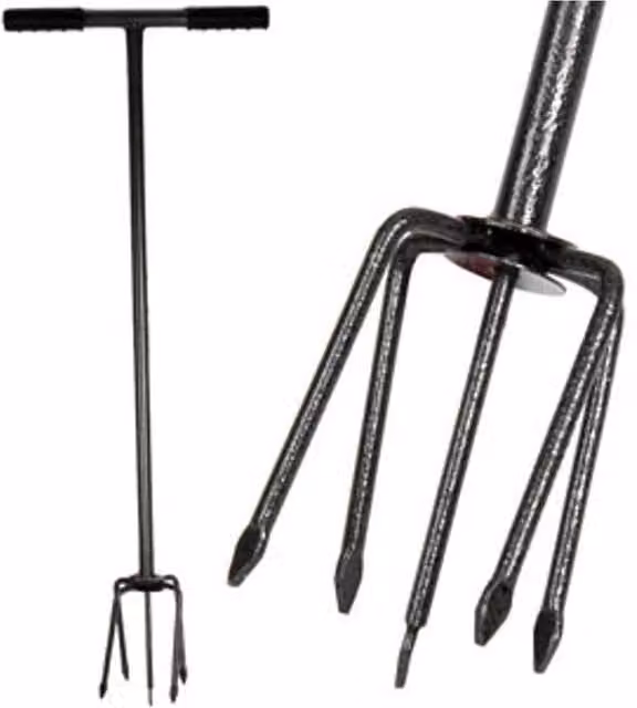 BARGAINS-GALORE Heavy Duty Steel Garden Claw Cultivator Hand Tool in Black – 1
