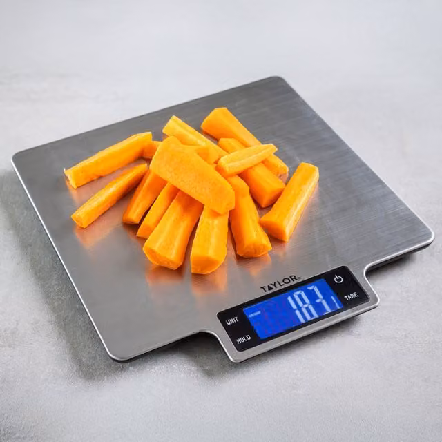 Taylor Pro Large Platform Digital Dual Kitchen Scale, Grey, 10kg Capacity