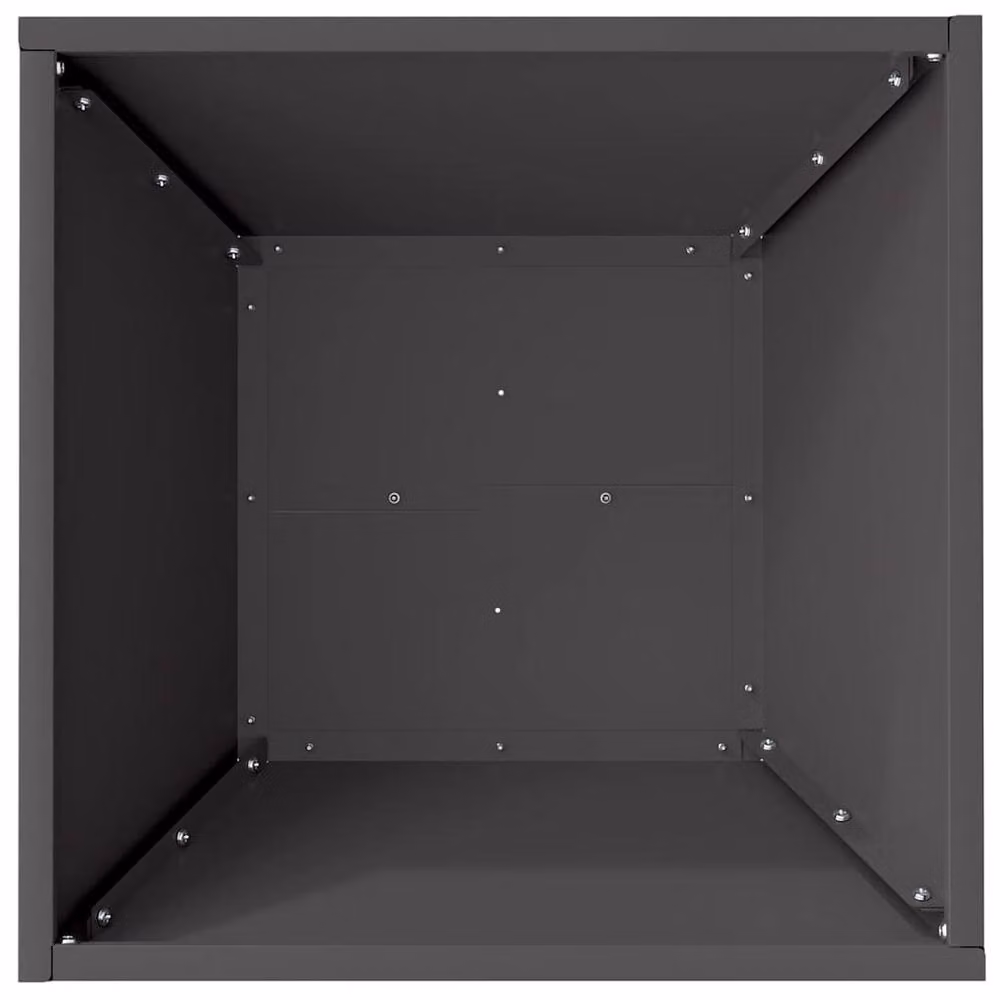 Berkfield Home Modern Garden Bowl Planters, 5 Piece Black Steel Set, W/D/H: 40 x 40 x 15 cm – 6