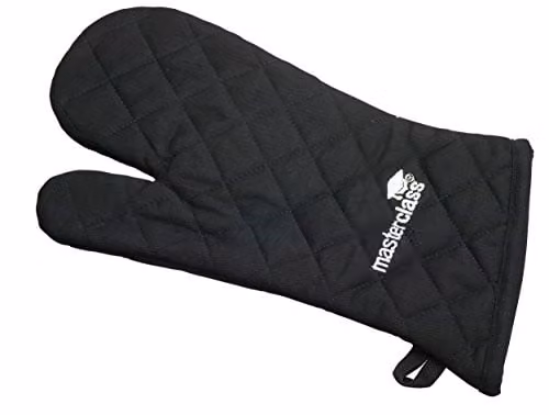 MasterClass Deluxe Professional Black Cotton Single Oven Glove – 1