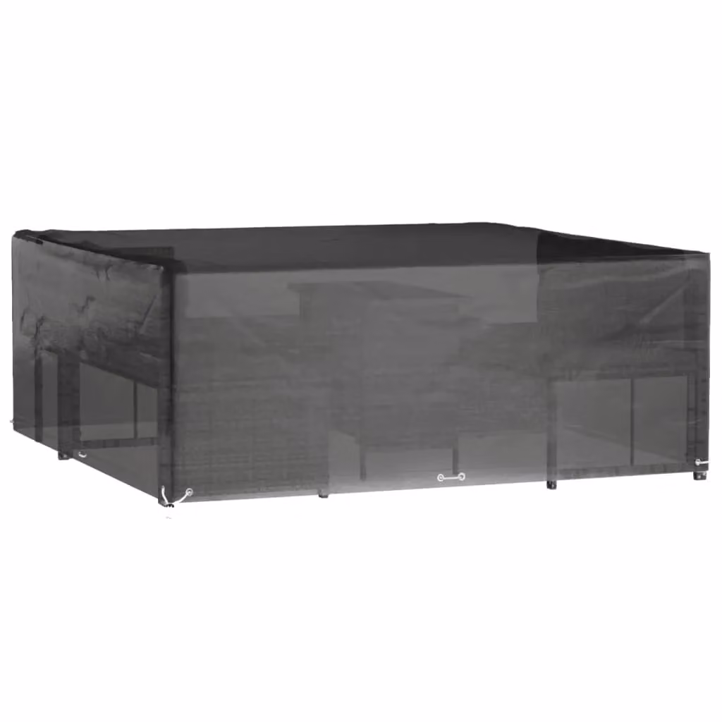 Berkfield Home Water-Repellent Square Garden Furniture Cover in Black, W/D/H: 250 x 250 x 90 cm – 2
