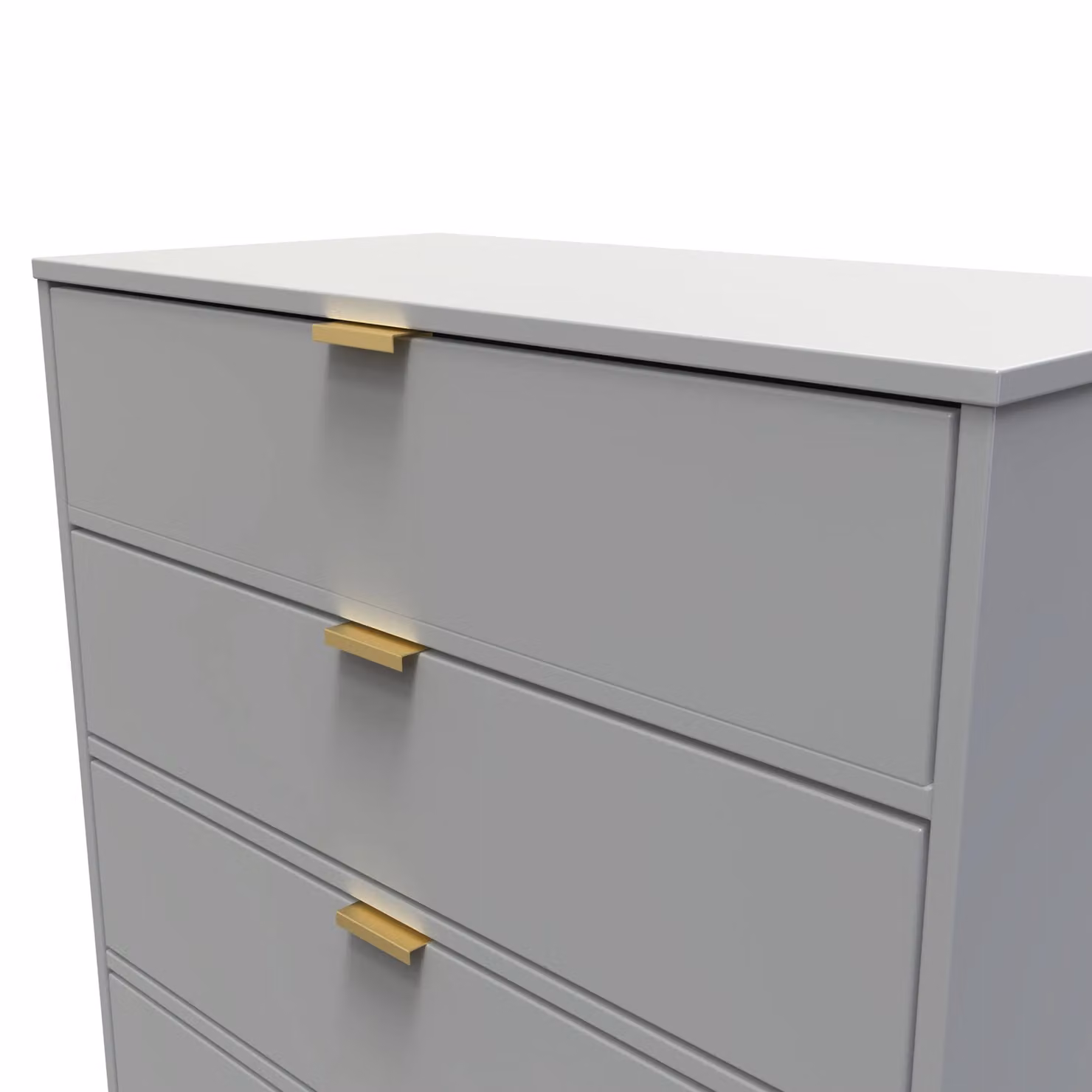Ready Assembled 2 U Tamworth 4 Drawer Chest in Dark Grey – 3