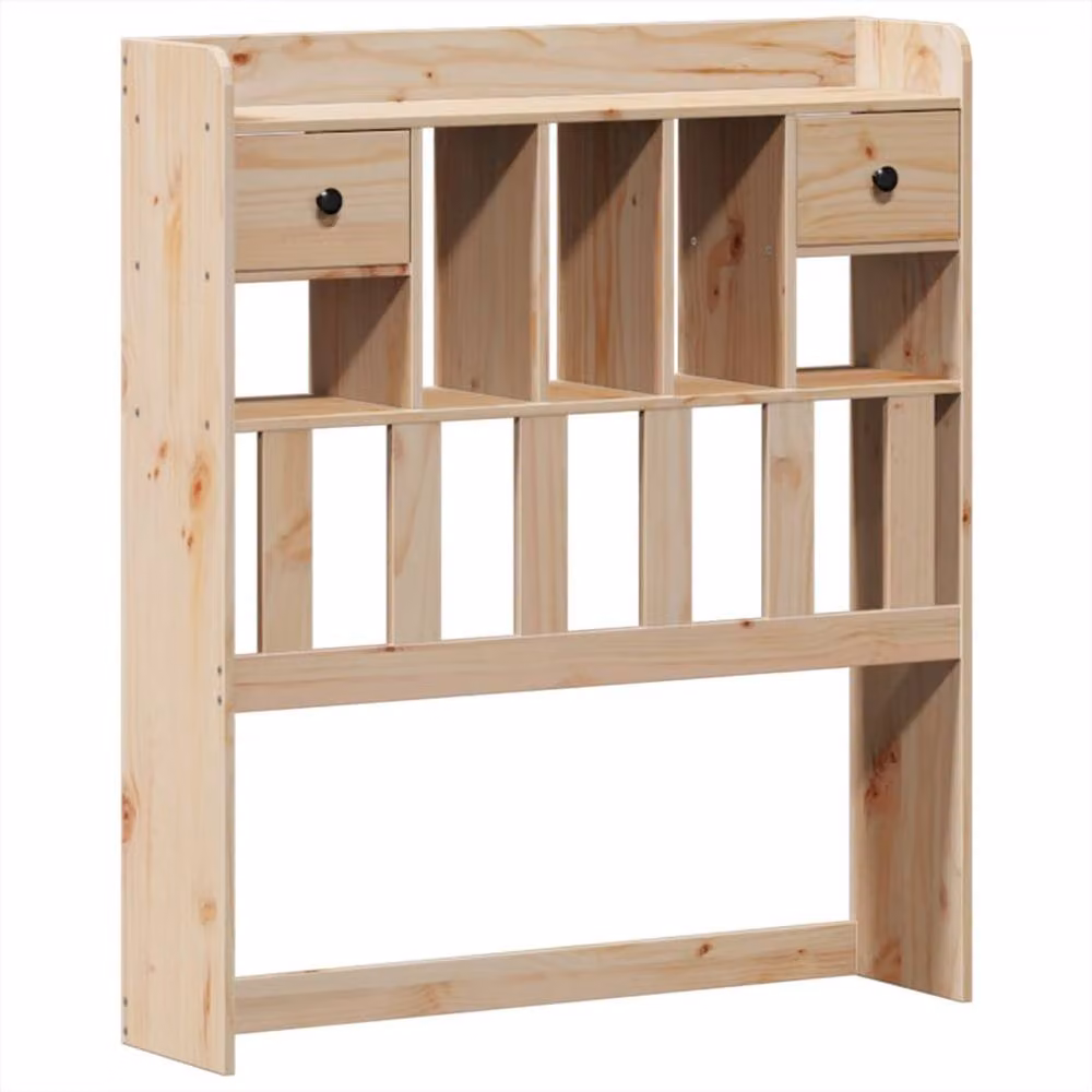 Berkfield Home Small Single Solid Wood Pine Bed Frame in Beige, W/D/H: 75 x 190 x 110 cm – 3