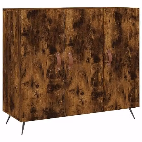 vidaXL Modern Sideboard in Brown, W/D/H: 90 x 34 x 80 cm
