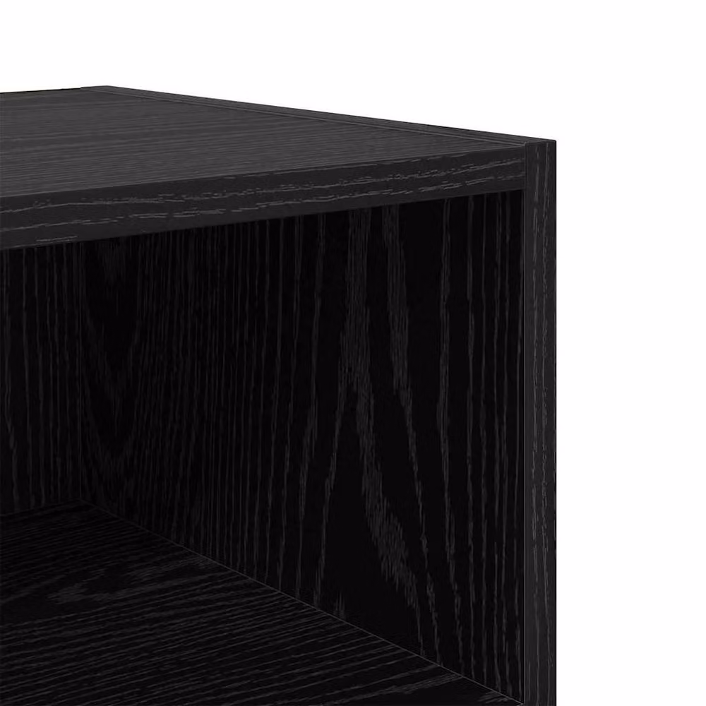 Berkfield Home Modern Bedside Cabinet in Black Oak, W/D/H: 40 x 30 x 50 cm – 5