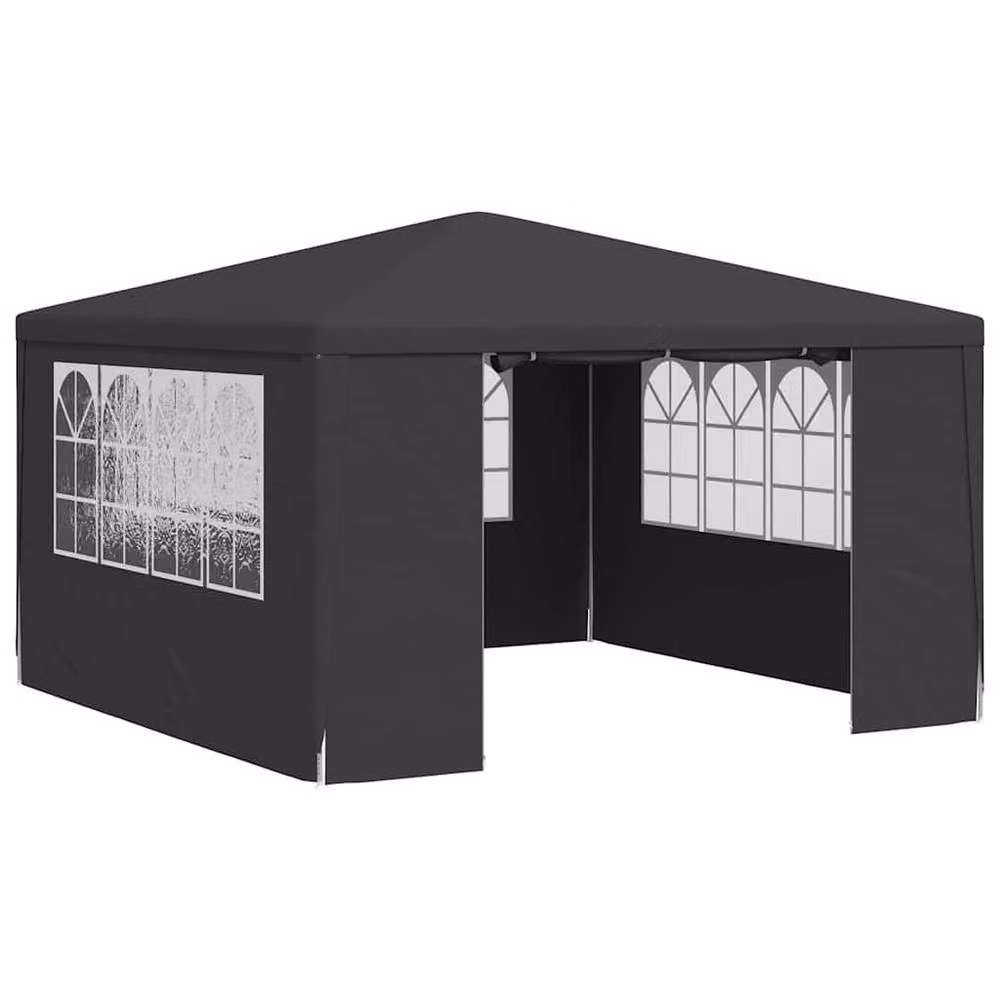 Berkfield Home Professional Party Tent with Side Walls, Anthracite, 4 x 4 m – 2