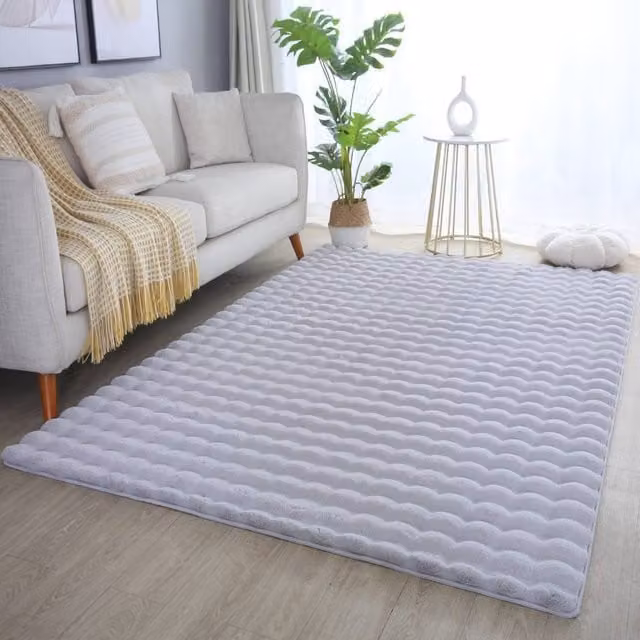 Desire Rugs Orbie Washable Grey Living Room Area Rug, W: 60 cm, L: 100 cm – 1