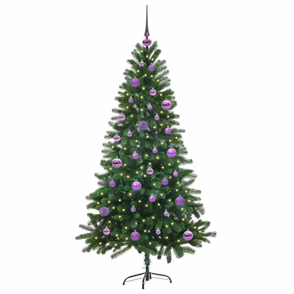 Berkfield Home Green Christmas Tree with 150 LEDs and Stand, Height: 150 cm – 3