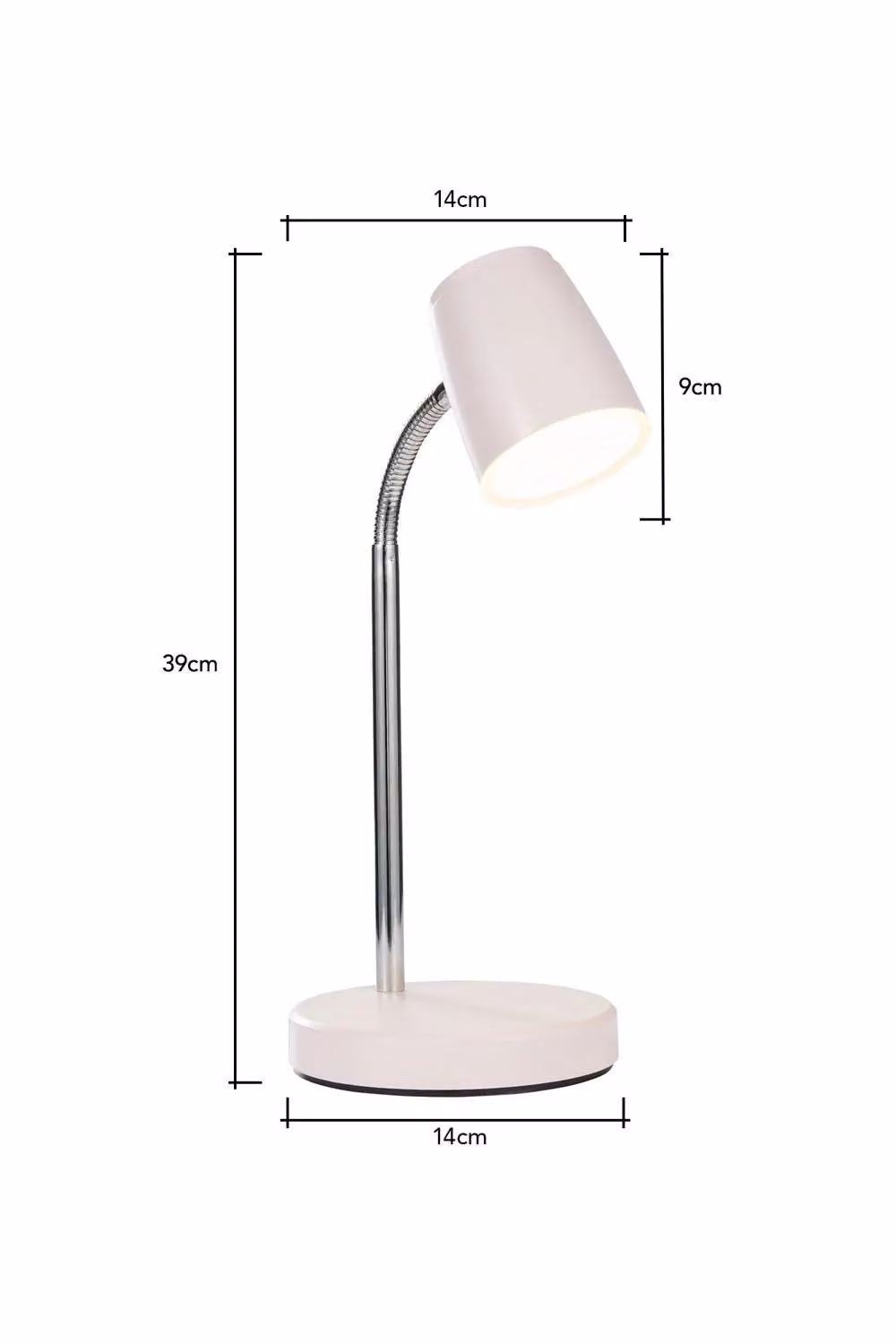 BHS Lighting Glow Adjustable Task Table Lamp in Pink – 2