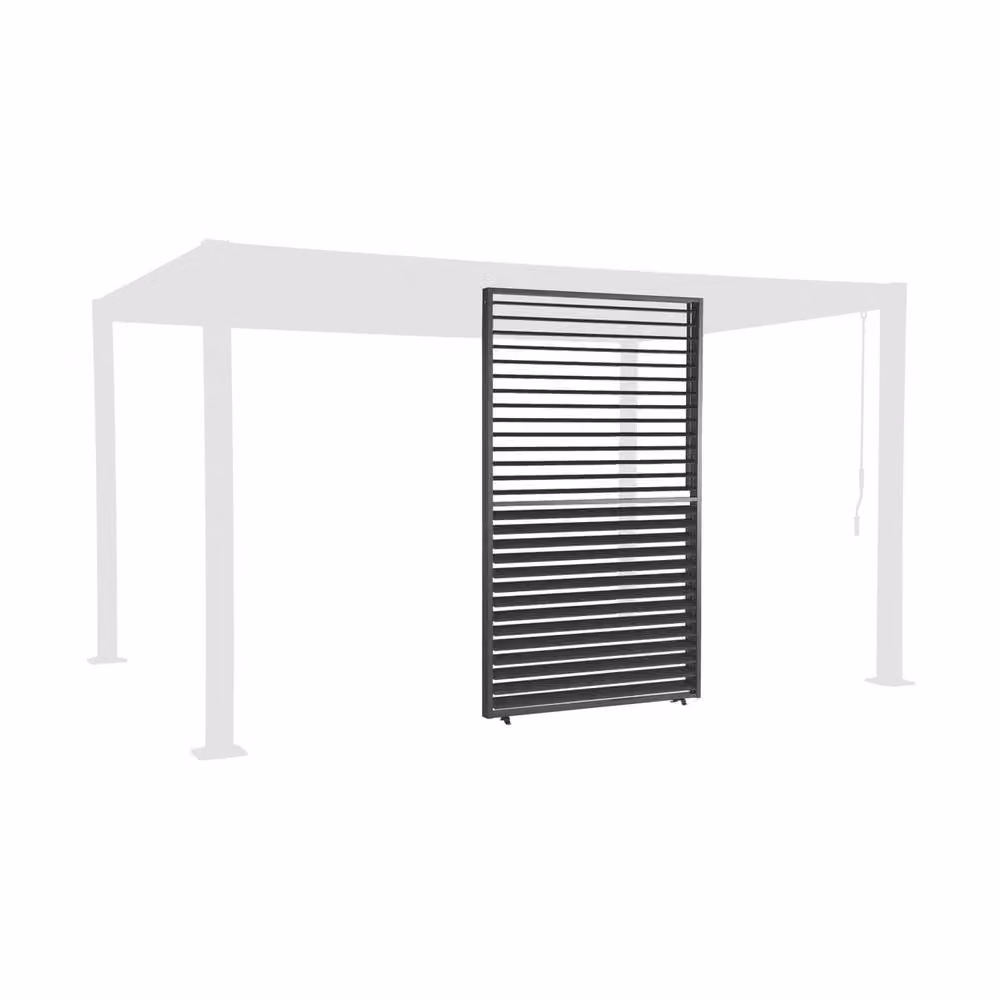 Sweekeek Adjustable Aluminium Slat Louver Panel for Palace Pergola, Dark Grey, Width: 130 cm – 2