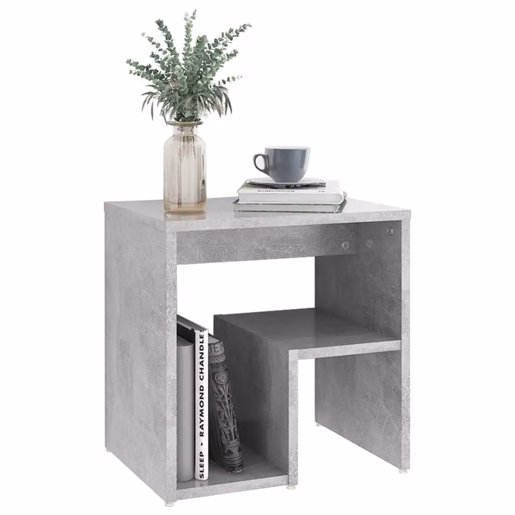 Berkfield Home Bed Cabinet in Concrete Grey, W/D/H: 40 x 30 x 40 cm – 3
