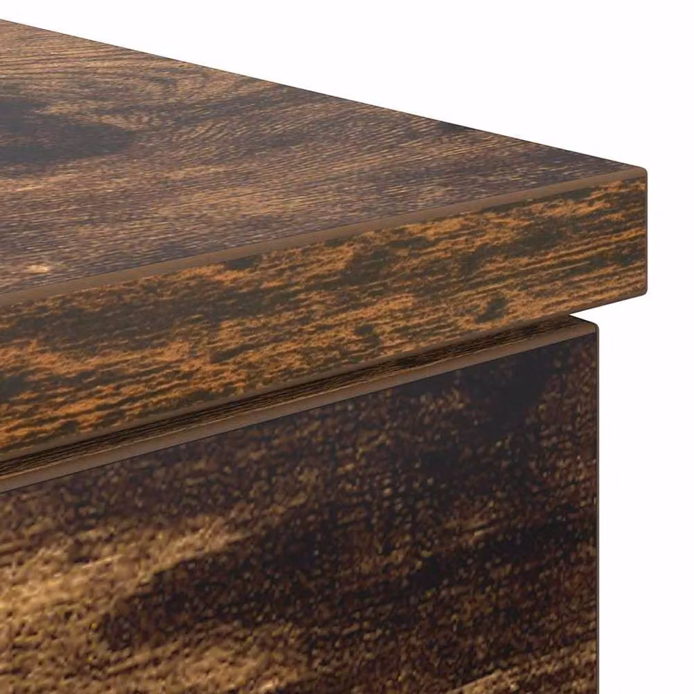 Berkfield Home Writing Desk in Smoked Oak Brown, W/D/H: 86 x 49 x 76 cm – 6