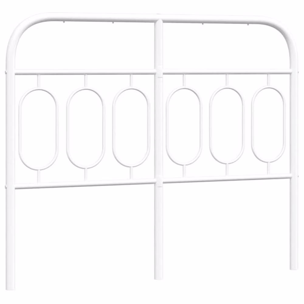 Berkfield Home Metal Headboard in White – 2