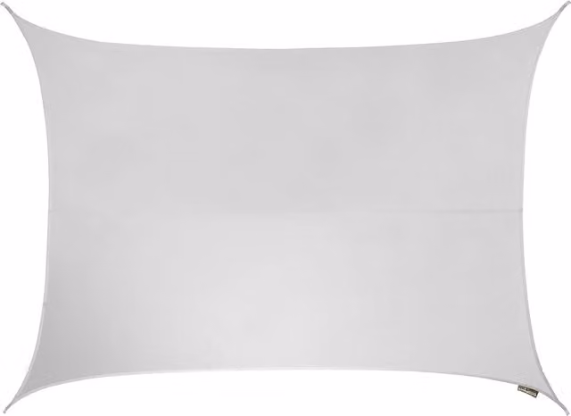 Kookaburra Rectangular Water Resistant Sun Shade Sail in White, W: 6 m, D: 5 m